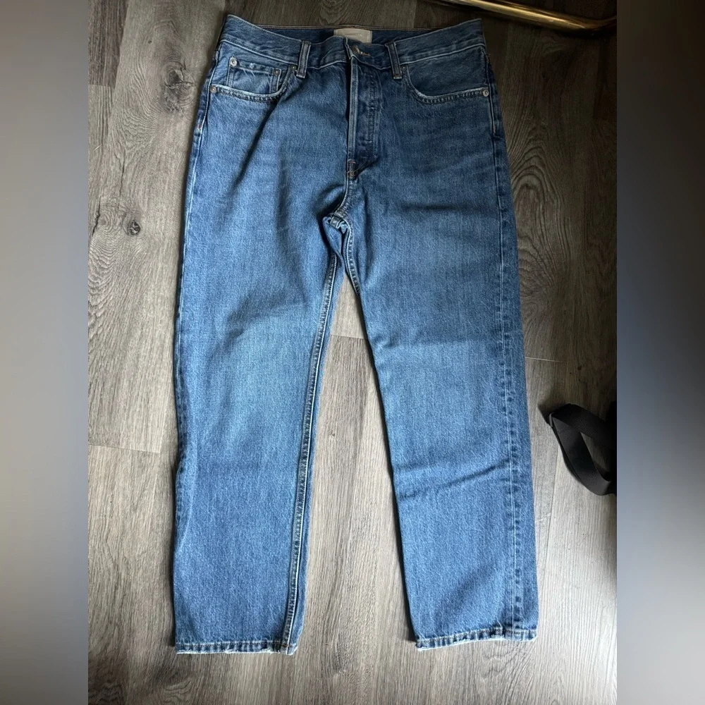 Everlane relaxed straight fit jeans washed indigo 28 Regular